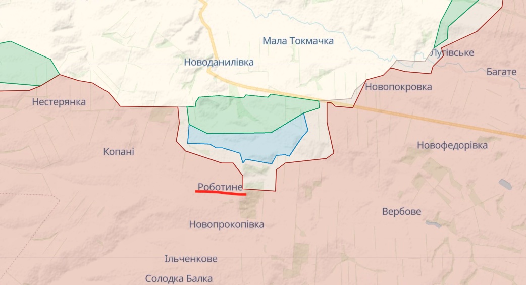 Сили оборони просунулися в районі Роботине на сотні метрів – ЗСУ