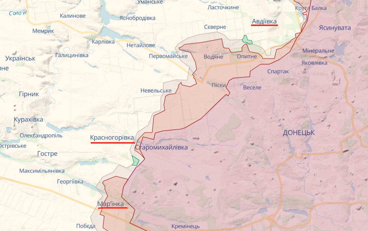 Маляр: На сході, де Росія атакує, минулий тиждень був вкрай складним – карта