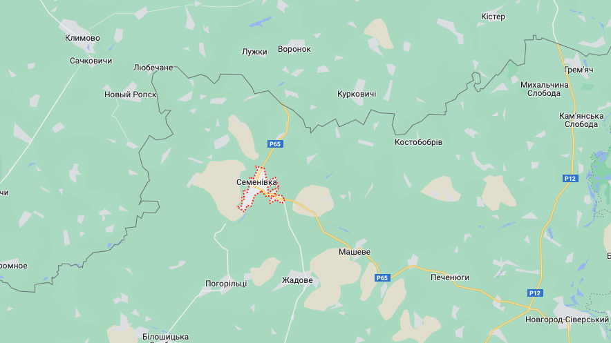 Семенівська громада (Мапа: googlemaps.com)