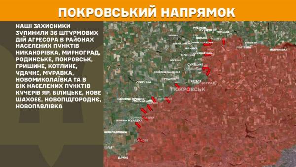 На передовій за останні 24 години відбулося більше 180 бойових зіткнень, найактивніші бої спостерігалися на Костянтинівському та Покровському напрямках. 22