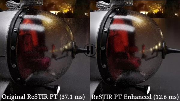 NVIDIA ReSTIR Ray Tracing пришвидшено у 3 рази 7