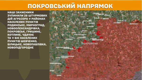 За останню добу на лінії фронту відбулося 153 бойові зіткнення, причому найактивніші бої були зафіксовані на Покровському напрямку. 22