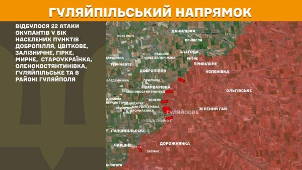 Протягом останньої доби на фронті зафіксовано 174 бойові зіткнення. Найбільш напружена обстановка спостерігається на Покровському та Гуляйпільському напрямках. 24