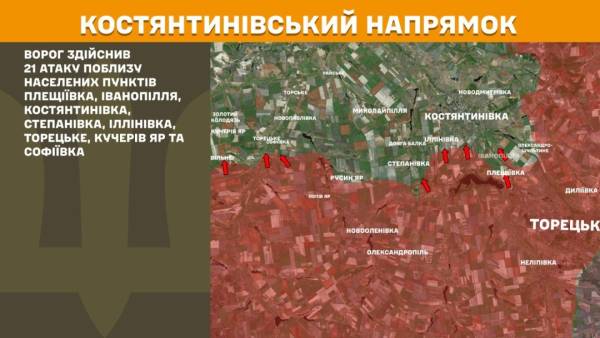 На передовій за минулий день сталося 248 сутичок, найбільша кількість - на Покровському напрямку. 21