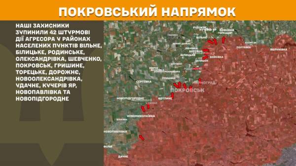 Покровський та Гуляйпільський напрямки – найзапекліші: на лінії фронту за останню добу сталося 216 бойових сутичок. 22 Покровський та Гуляйпільський напрямки – найзапекліші: на лінії фронту за останню добу сталося 216 бойових сутичок. 22