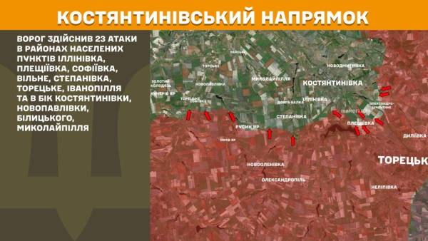 На фронті за минулу добу сталося 263 бойові зіткнення, найінтенсивнішим залишається Покровський напрямок 21