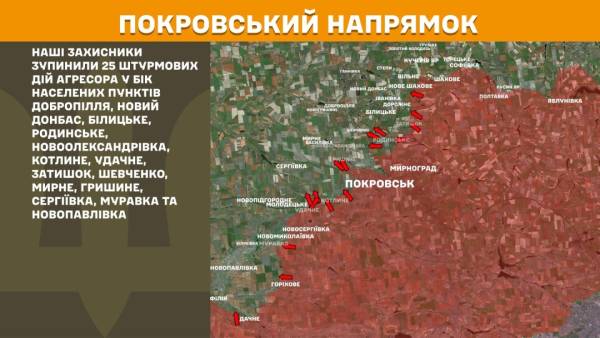 На передовій за 24 години – 228 бойових зіткнень, найінтенсивніші бої точилися на Покровському та Лиманському напрямках. 22 На передовій за 24 години – 228 бойових зіткнень, найінтенсивніші бої точилися на Покровському та Лиманському напрямках. 22