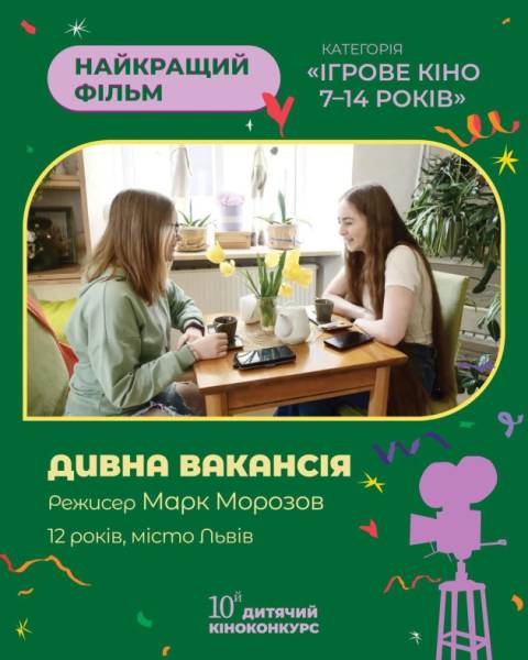 Визначено лауреатів Дитячого кінофестивалю 12