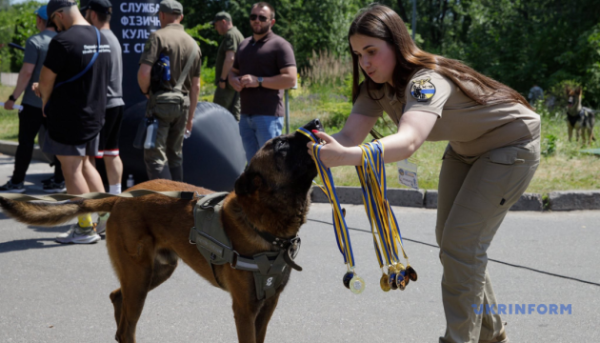 У столиці України вперше відбувся забіг військових собак-кінологів, побивши рекорд країни. 15