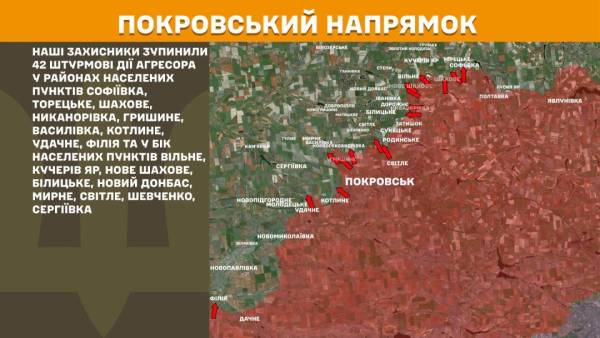 Український фронт: 261 сутичка за 24 години, російські сили зосереджують зусилля на Покровському напрямку. 22 Український фронт: 261 сутичка за 24 години, російські сили зосереджують зусилля на Покровському напрямку. 22
