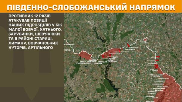За минулу добу на фронті зафіксовано 256 бойових зіткнень, найактивніші бої точилися на Покровському та Слов'янському напрямках. 16 За минулу добу на фронті зафіксовано 256 бойових зіткнень, найактивніші бої точилися на Покровському та Слов'янському напрямках. 16