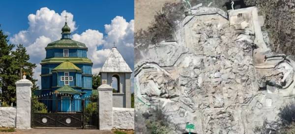У Херсонській області через удар російських безпілотників знищено унікальну дерев'яну церкву XVIII століття 6