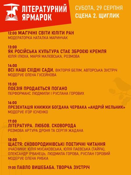 Майже 40 заходів: у Харкові наприкінці серпня пройде «Літературний Ярмарок» 12
