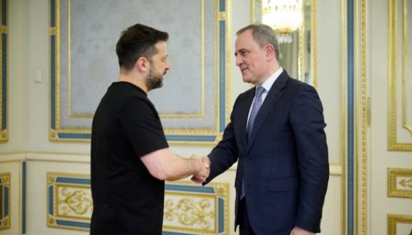 Володимир Зеленський провів переговори з міністром закордонних справ Азербайджану щодо взаємодії у військовій та господарській галузях.