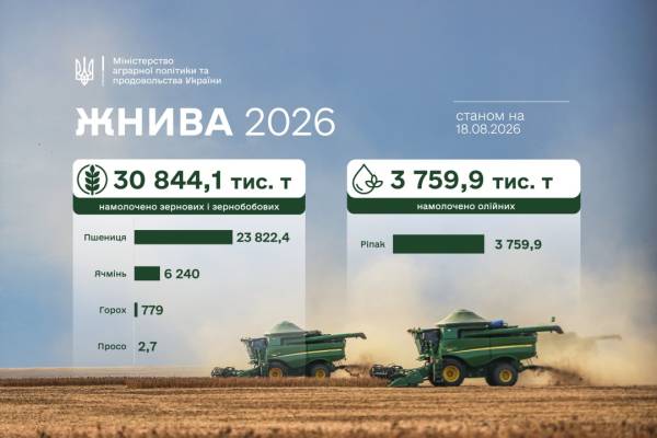 Українські аграрії вже накопичили майже 31 мільйон тонн зернових культур нового врожаю. 4 Українські аграрії вже накопичили майже 31 мільйон тонн зернових культур нового врожаю. 4